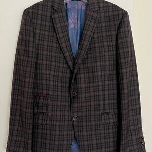 Ted Baker No Ordinary Joe Joey SPJ Sport Coat Blazer Wool Navy Size 42 L US
